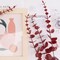 36 Pcs Dark Red Eucalyptus Stems Artificial Leaves Faux Eucalyptus Stems Branches 15 inch for Wedding Bouquet Home Decor